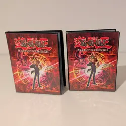 Yu-Gi-Oh Vintage Collection Binder Trading Game Card Sleeves Book 1996 Lot of 2 - Image 1