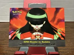 EP23 HAUNTER VS. KADABRA - Topps BLUE LOGO - NON-HOLO - POKEMON TV CARD - Image 1