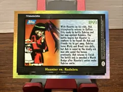 EP23 HAUNTER VS. KADABRA - Topps BLUE LOGO - NON-HOLO - POKEMON TV CARD - Image 2