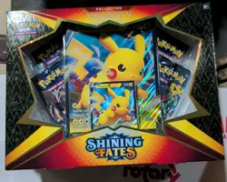 Pokemon TCG SHINING FATES Pikachu V Collection Box Factory Sealed + Promo Card! - Image 1