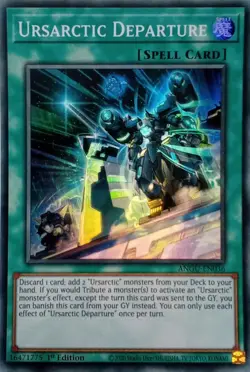ANGU-EN036 URSARCTIC DEPARTURE SUPER RARE 1ST EDITION YuGiOh CARD - Image 1