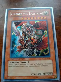 YuGiOh Cards - Gilford the Lightning - CT2-EN001 - Lightly played - Image 1