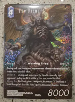 Final Fantasy TCG The Fiend Warring Triad Card #20-114L Holo Rare Mint - Image 1