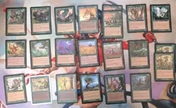 Old school Premodern Magic the Gathering Card Lot Green 29 Cards - Image 1