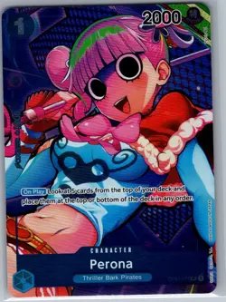 Perona (Box Topper) OP01-077 Alt Art Romance Dawn - One Piece Card Game - NM - Image 1