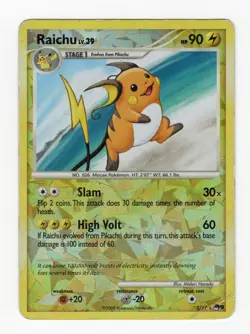 Pokemon Raichu - 3/17 - POP Series 2 Card Lot Base/Rev Holo - LP/HP (See Desc) - Image 4