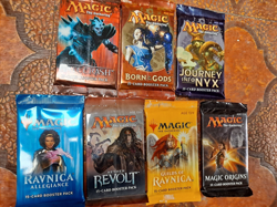 Lot of 7 Older Magic The Gathering MTG Sealed Packs - Unopened Draft Boosters! - Image 1