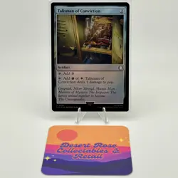 MtG Talisman of Conviction 243 U Artifact Foil Universes Beyond: Fallout PIP NM+ - Image 1
