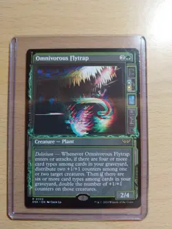 Omnivorous Flytrap Showcase Foil Rare, Duskmourn House Of Horror #322, MTG Magic - Image 1