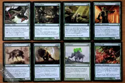 Set of 8 Green Infect Creatures *NM* Phyrexia Magic MTG Poison Counters Toxic - Image 1
