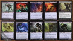 Set of 10 Black Infect Creatures *NM* Phyrexia Magic MTG Poison Counters Toxic - Image 1