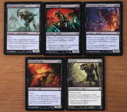 Set of 10 Black Infect Creatures *NM* Phyrexia Magic MTG Poison Counters Toxic - Image 2