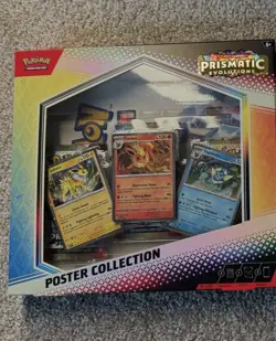 Pokemon Prismatic Poster Collection Box with 3 Booster Packs Sealed - Image 1