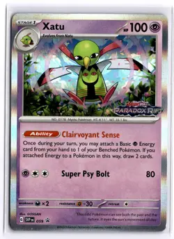 XATU SVP059 PARADOX RIFT POKEMON TCG PROMO (STAMPED HOLO, NM) - Image 1