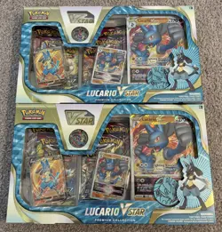 Pokemon TCG Lucario VSTAR Premium Collection Factory Sealed (LOT OF 2) - Image 1