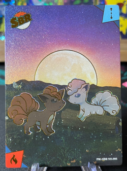 Vulpix & Alolan Vulpix PM-SBR No. 005 Eif Origin 3.0 Non-TCG Pokemon - Image 1