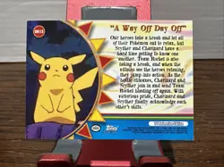 Topps Pokemon Orange Islands Series 3 A Way Off Day Off #OR15 Blue Logo - Image 2