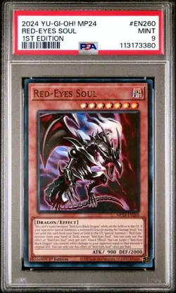 Red-Eyes Soul *PSA 9* MP24-EN260 *POP 1 * Ultra Rare *2024 * Yugioh - Image 1