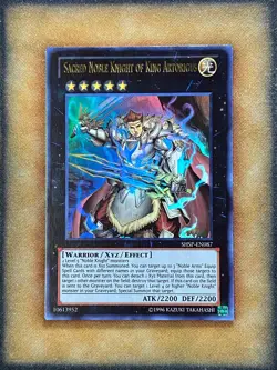 Yugioh Sacred Noble Knight of King Artorigus SHSP-EN087 Ultra NM - Image 1