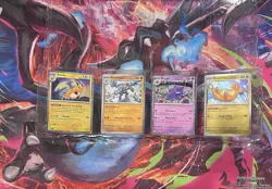 Small Gengar Swirl (pic) Pokemon TCG: 151 Cosmos Holo Set Promos-4 Card Set - Image 1