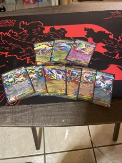 HUGE Lot of 9 Mega EX RARE Pokemon cards. - Image 1