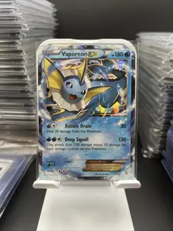 Pokemon TCG Vaporeon EX Generations Holo Card 24/83 Ultra Rare NM Condition - Image 1