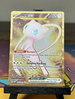2023 Mew ex 205/165 Scarlet & Violet 151 UPC Gold Metal Promo Card NM (x5) - Image 1
