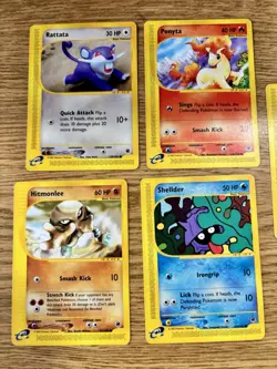 Pokemon Expedition Card Lot Of 5 Pokemon Tcg E Reader Cards LP-MP Condition - Image 1