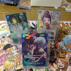 Lim (037) OP09-037 Mihawk and Uta Alt Art One Piece 3 cards Japanese - Image 1