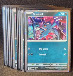 x09 Pokemon TCG Phantasmal Flames Sneasel Black Star Promo Card #20 Cosmos - Image 1