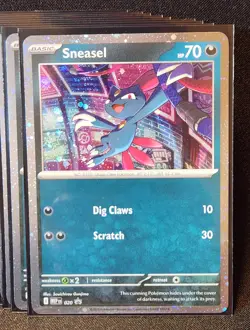 x09 Pokemon TCG Phantasmal Flames Sneasel Black Star Promo Card #20 Cosmos - Image 2