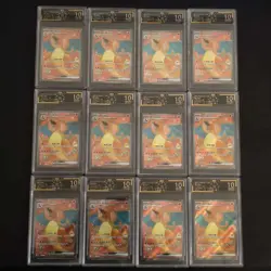 12 Lot OCD 10 Pokemon TCG Chinese Card 151 SR Charizard SQ -FI38 - Image 1