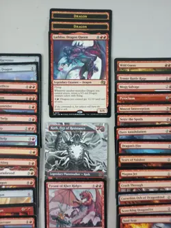 Magic 100 Commander Deck Lathliss Mono Red Dragon Tokens MTG Ready To Play - Image 2