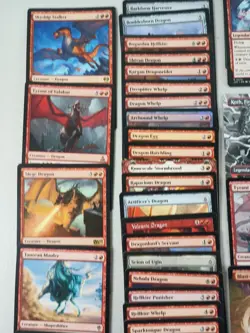 Magic 100 Commander Deck Lathliss Mono Red Dragon Tokens MTG Ready To Play - Image 5