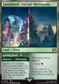 Zanarkand, Ancient Metropolis // Lasting Fayth (FIN) 293 MTG Foil NM - Image 1