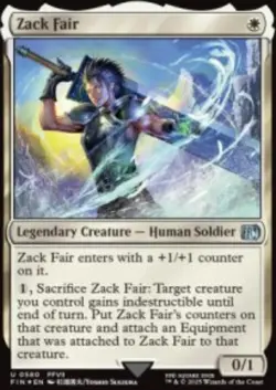 Zack Fair Final Fantasy (FIN) 45 MTG Regular NM - Image 1