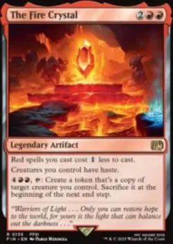 The Fire Crystal Final Fantasy (FIN) 135 MTG Regular NM - Image 1