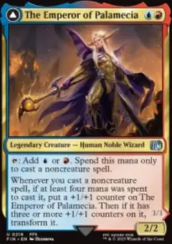 The Emperor of Palamecia // The Lord Master of Hell (FIN) 219 MTG Foil NM - Image 1