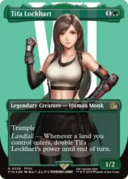 Tifa Lockhart Final Fantasy (FIN) 536 MTG Foil NM - Image 1