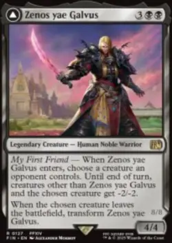 Zenos yae Galvus // Shinryu, Transcendent Rival (FIN) 127 MTG Foil NM - Image 1