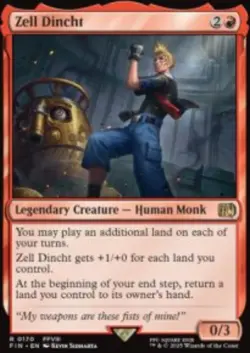 Zell Dincht Final Fantasy (FIN) 170 MTG Foil NM - Image 1