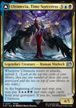 Ultimecia, Time Sorceress // Ultimecia, Omnipotent (FIN) 247 MTG Foil NM - Image 1