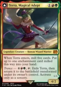 Terra, Magical Adept // Esper Terra Final Fantasy (FIN) 245 MTG Regular NM - Image 1