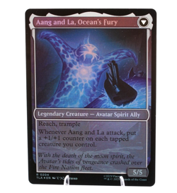 Aang and La, Ocean's Fury / Aang, Swift Savior | #204 | Rare | 2-Sided FOIL - Image 1