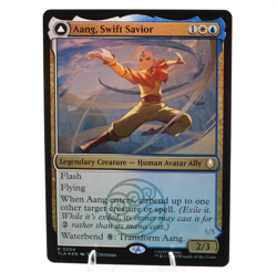 Aang and La, Ocean's Fury / Aang, Swift Savior | #204 | Rare | 2-Sided FOIL - Image 2