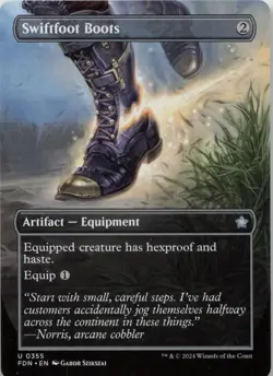 Swiftfoot Boots (Borderless) U Foundations 355 - LP MTG - Image 1
