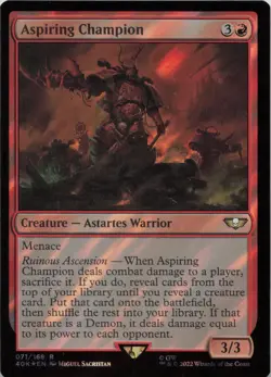 Aspiring Champion (Surge Foil) - FOIL - R Universes Beyond: Warhammer 40,000 71 - Image 1