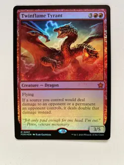 MTG Twinflame Tyrant 97 | NM Foil | Foundations - Image 1