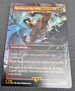 MTG - Marvel's Secret Lair - Wolverine -Rhythm of the Wild #1740 Foil - Image 1