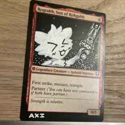 Rograkh, Son of Rohgahh (Altered) Hand-Painted MTG Card, 1/1 painting - Image 3